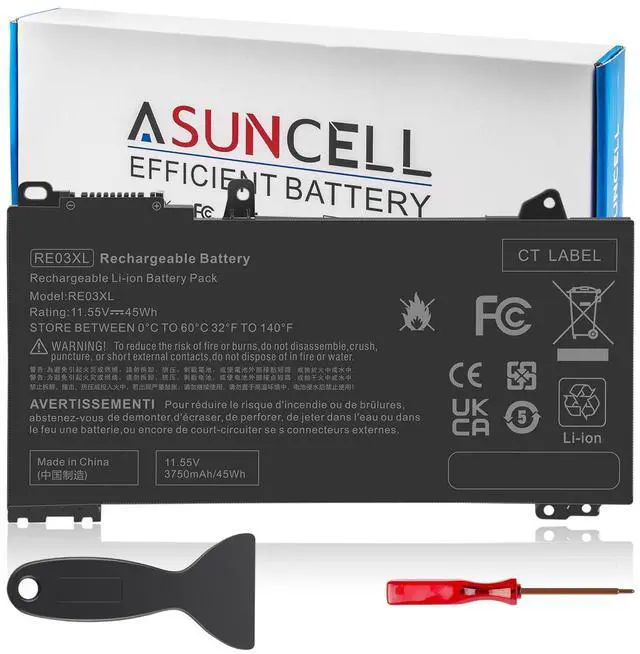Main image of ASUNCELL RE03XL L32656-005 Laptop Battery Replacement for HP ProBook 450 G6 450 G7 440 G6 430 445 455R G6 430 440 445 G7 Serie for hp probook 450 g6 Battery 11.55v 45wh