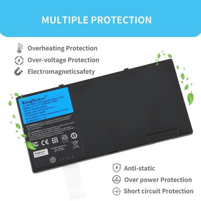 Alt view image 3 of 5 - KingSener BP3S1P2160-S Battery for GETAC F110 Tablet BP3S1P2160 BP3S1P2160-S Bateria 11.4V 2160mAh 24WH