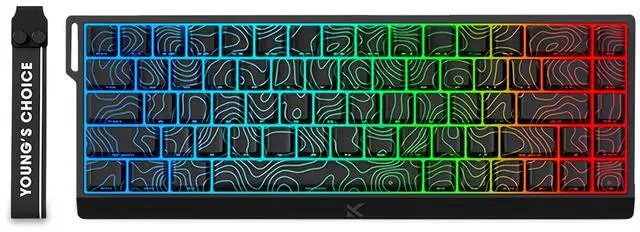 Main image of FKZ MCHOSE ACE 68 Magnetic Switch RGB Gaming Keyboard,Hall Effect Rapid Trigger Keyboard 60% Hyper-Fast Adjustable Actuation Side Printed Keycaps 8K Hz Polling Rate for Mac/PC Game (Black)