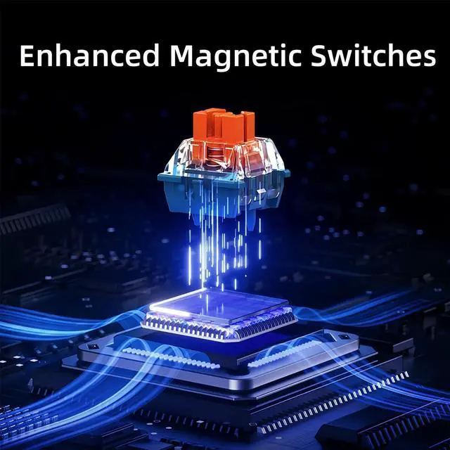 Alt view image 5 of 5 - FKZ MCHOSE ACE 68 Magnetic Switch RGB Gaming Keyboard,Hall Effect Rapid Trigger Keyboard 60% Hyper-Fast Adjustable Actuation Side Printed Keycaps 8K Hz Polling Rate for Mac/PC Game (Black)