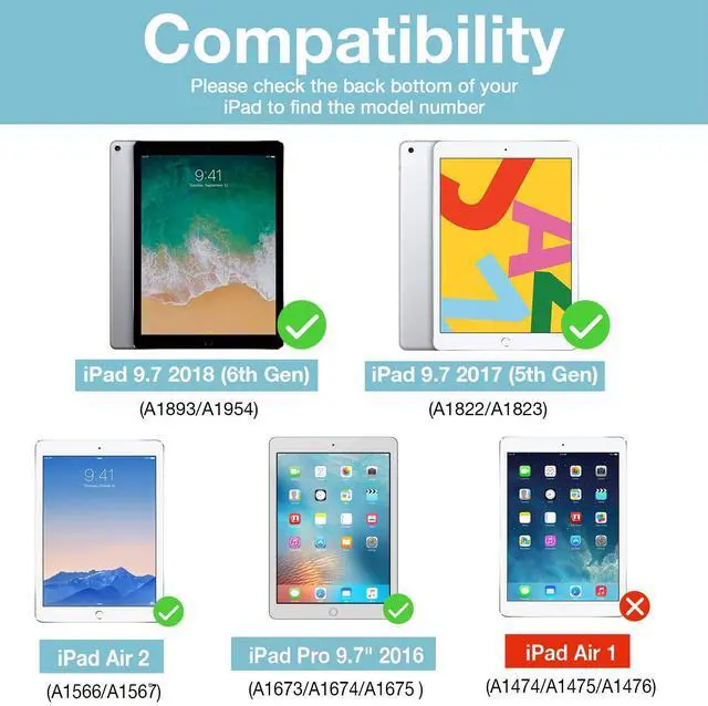 Alt view image 2 of 5 - ProCase Rugged Case for iPad 9.7 Inch 5th 6th Gen/iPad Air 2 / iPad Pro 9.7 Case, Heavy Duty Shockproof Rugged Cover with Hand Strap 360 Degree Rotatable Kickstand Protective for iPad 9.7" -Purple