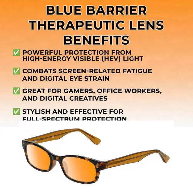 Alt view image 3 of 5 - Medspex Corinne McCormack Channing Color Therapy Reading Glasses +2.25 Tortoise Havana Brown Gold Amber/Deep Red Womens Fluorescent Light Sensitivity Chromotherapy Chakra Healing