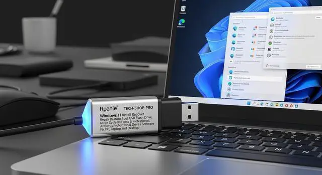 Alt view image 3 of 5 - Rpanle Tech-Shop-pro USB for Windows 11 Install Recover Repair Restore Boot USB Flash Drive, 64 Bit Systems Home&Professional, Antivirus Protection&Drivers Software, Fix PC, Laptop and Desktop