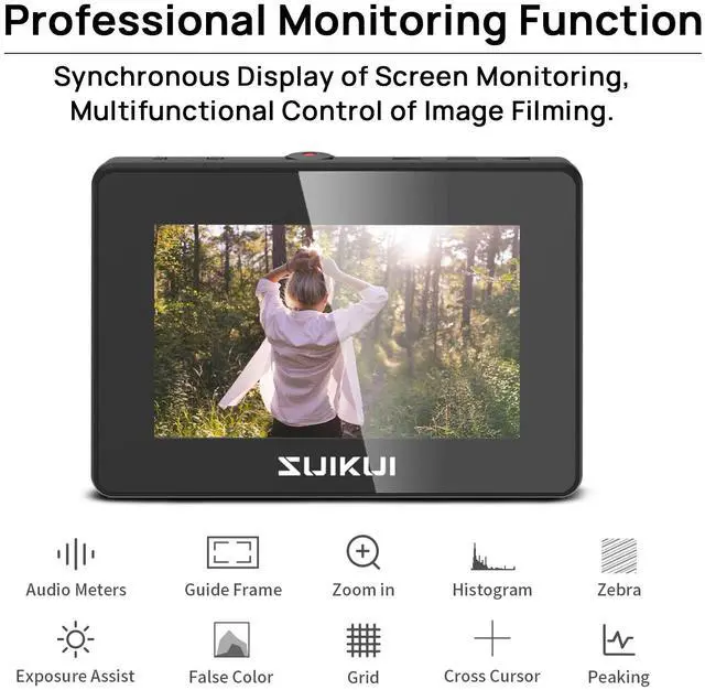 Alt view image 3 of 5 - SUIKUI RH35 Unlimited Recording Camera Monitor 1080P 30FPS Capture and Photographic Stream Video Screens from HDMI