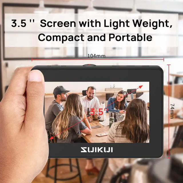 Alt view image 2 of 5 - SUIKUI RH35 Unlimited Recording Camera Monitor 1080P 30FPS Capture and Photographic Stream Video Screens from HDMI