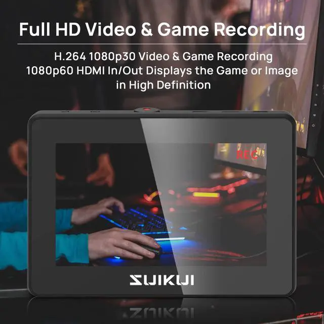 Alt view image 5 of 5 - SUIKUI RH35 Unlimited Recording Camera Monitor 1080P 30FPS Capture and Photographic Stream Video Screens from HDMI