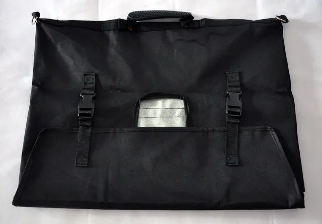 Alt view image 5 of 5 - KUMPLE Travel Carrying Bag for Apple 27" iMac Desktop Computer, Protective Storage Case Monitor Dust Cover with Rubber Handle Black