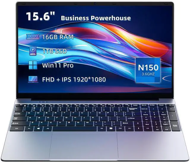 Main image of Laptop Computer, 2025 Gaming Laptops, 15.6 Inch Lap Top PC Win 11 Pro, 16GB RAM 1TB SSD, 13th Gen N150 Processor(up to 3.6GHz), Backlit Keyboard, 1920*1080 FHD