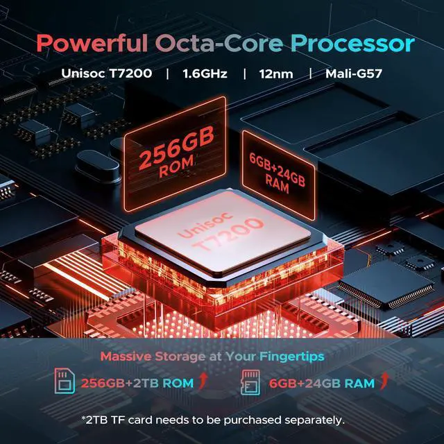 Alt view image 5 of 5 - DOOGEE U11 Pro Android 16 Tablet, 11 inch Tablet, 30GB+256GB/2TB TF,8580mAh,Octa-Core,90Hz Display,1080P,5G WiFi,Widevine L1,BT5.0,13MP+5MP, Face ID/OTG with Pen, Keyboard, Mouse&Case