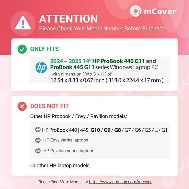 Alt view image 3 of 5 - mCover Case ONLY Compatible for 2024  2025 14-inch HP ProBook 440/445 G11 Series Windows Notebook PC (NOT Fitting Any Other HP Models) - Green