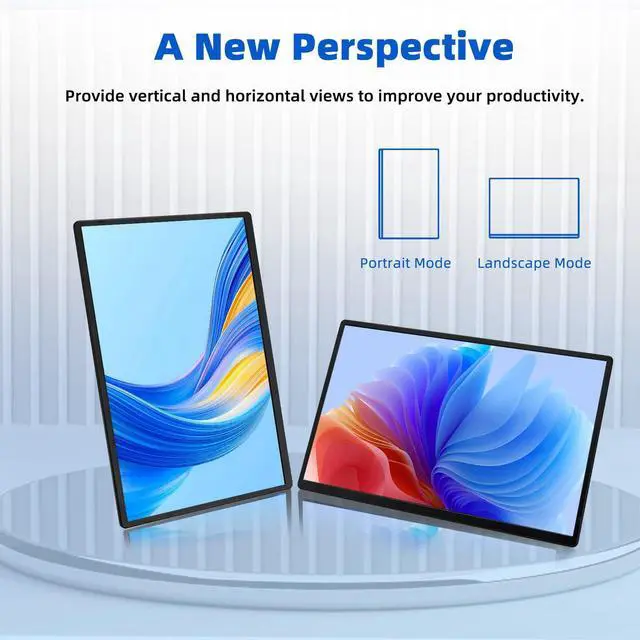 Alt view image 3 of 5 - BOSII 16" Laptop Screen Extender Portable - 1200P IPS FHD Extended Dual Monitor for Laptops with Stand for Windows Mac PC Travel Work