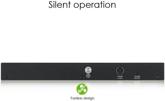 Alt view image 3 of 5 - Zyxel 8-Port Gigabit PoE Switch | Smart Managed | 8x PoE+ Ports @70 Watt Budget | VLAN, IGMP, QoS | Desktop/Wallmount | Fanless [GS1900-8HP]