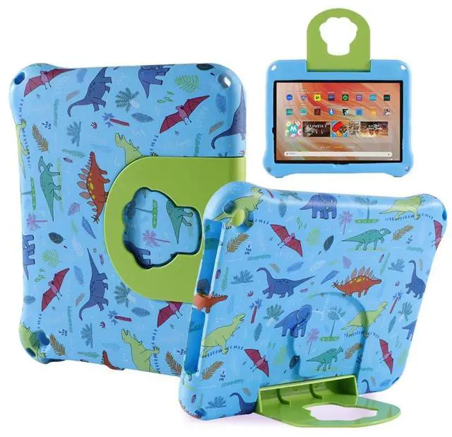 Main image of FunnyWin Dinosaur Fire HD 10 2021 2023 Tablet Case Kids Pro Tablet Cover for Boy Girl EVA Kid-Proof case with Stand Handle Shockproof Kid-Friendly Durable Case (KL)