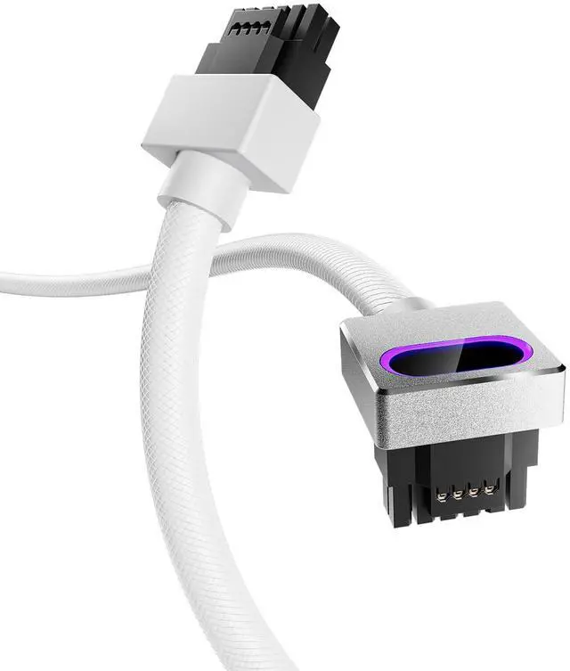 Main image of AsiaHorse Hydrus-16PIN GPU PSU Extension Cable ARGB Light, Copper Wire Motherboard Power Extension Cable Integrated Minimalist Design, 2000W Power (Whole Set), PC Power Cord for RTX 4070, 4080, 4090