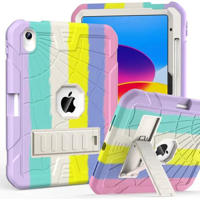 Main image of SIBEITU Kids Case for iPad (A16) 11-inch 2025 / iPad 10th Gen 10.9-inch 2022, Shockproof Rugged Hybrid 3-Layer Protective 11/10 Gen iPad Cover with Kickstand & Pencil Holder for Girls Boys, Camouflage