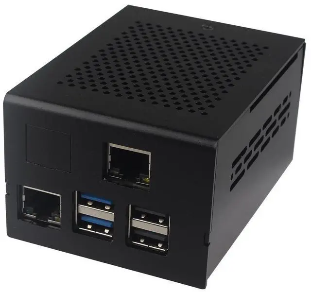 Alt view image 4 of 5 - ZDE ZP593 PCIe to 2.5G Ethernet Port PCIe to M.2 Key-M NVMe SSD HAT Expansion Board with ZC506 Aluminum Case for Raspberry Pi 5 2GB 4GB 8GB 16GB