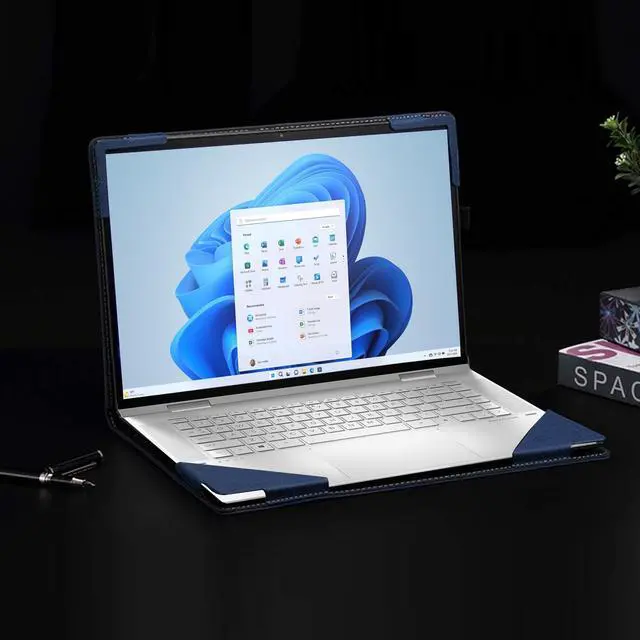 Alt view image 2 of 5 - Laptop Case for 2023 Yoga 7i 16"|Yoga 7 16IRL8 /16IAH7/16IAP7 /16AHP9/16IM9 2-in-1 Laptop Detachable Case (Blue)