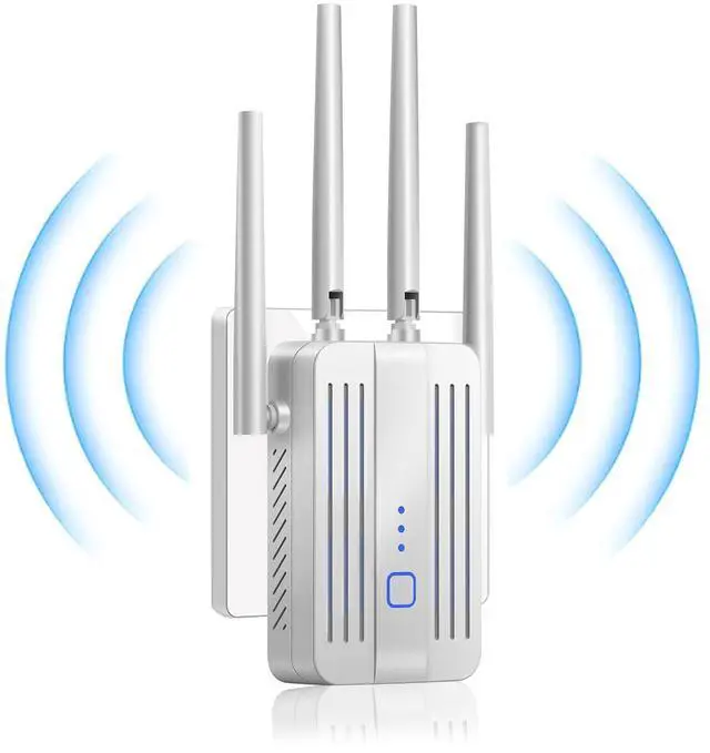 Main image of WiFi Extender Signal Booster for Home: Internet Repeater Long Range Covers Up to 45+ Devices and 8470 Sq.ft for Apartment Basement Office House (White, XL)
