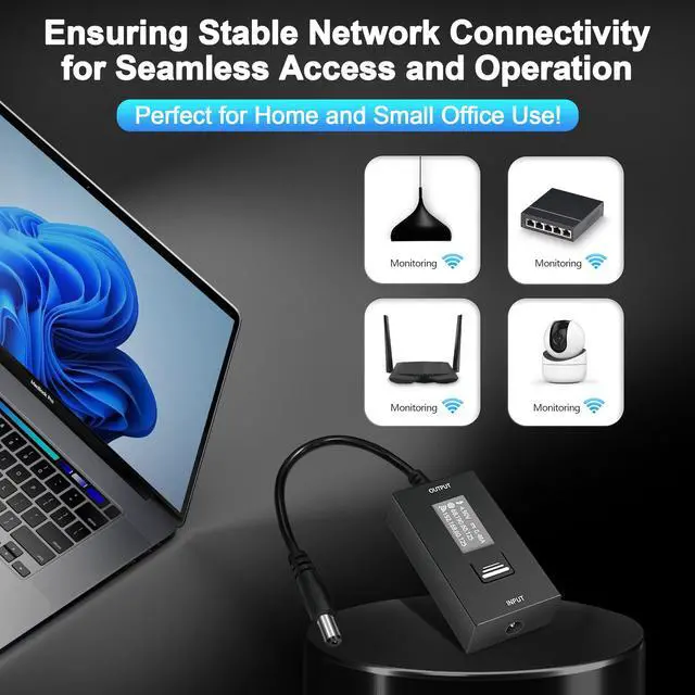 Alt view image 3 of 5 - Wi-Fi IP Enabled Remote DC Power Switch (DC5521 Plug) with Auto Reboot, Integrated Power Metering, Manage via Free APP & Cloud (Scalable). Ideal for Homes & Small Offices.