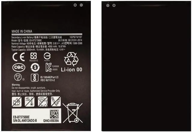 Main image of Vvuilsty EB-BT575BBE Replacement Battery for Galaxy Tab Active 3 SM-T570 SM-T575,Rechargeable 0 Cycle Battery Compatible with Samsung Galaxy Tab Active 3 SM-T570 SM-T575 SM-T577