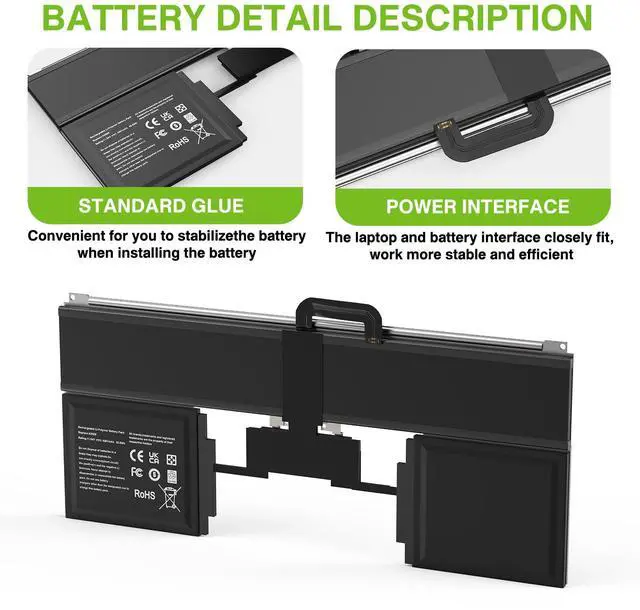 Alt view image 3 of 5 - A2669 A2681 Laptop Battery 52.6Wh Replacement for MacBook AIR 13" M2 2022 A2681 (EMC 4074) 661-26150 MLY23LL/A MLXX3LL/A MLXW3LL/A MLY33LL/A MLY43LL/A Series 11.54V