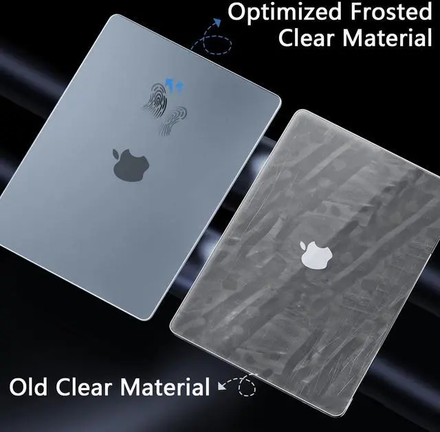 Alt view image 5 of 5 - TWOLSKOO for MacBook Pro 14 inch Case M5 M4 M3 M2 M1 Pro Max Chip (2026-2021), Ultra Thin Protective Case & Keyboard Cover & Type C Adapter & Screen Protector, Matte Blue