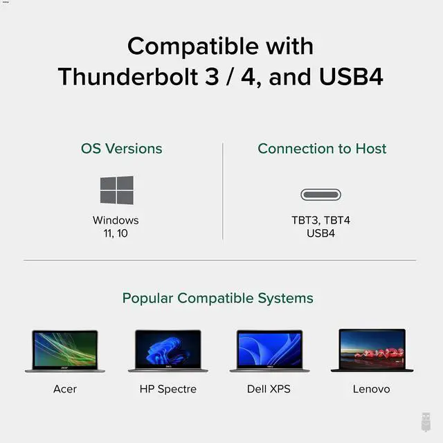 Alt view image 5 of 5 - Plugable Windows Transfer Cable 6.6ft (2m), Thunderbolt 10Gbps, Bundled with Bravura Software for Windows PC to PC Migration - Unlimited Uses. Works Between Thunderbolt, USB4 PCs