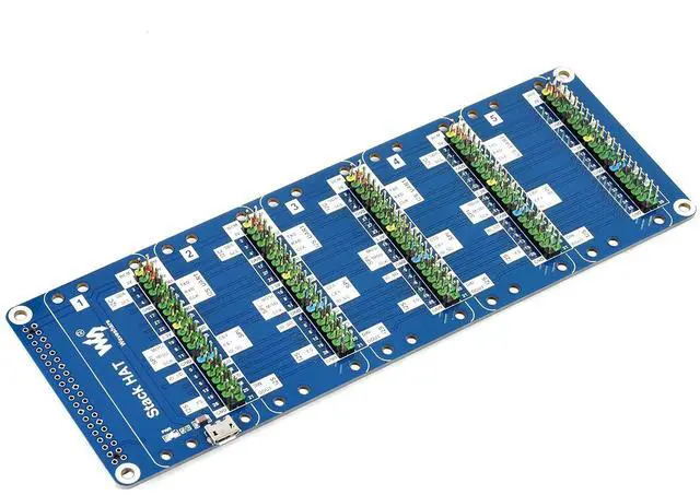 Main image of Waveshare Stack HAT for Raspberry Pi I/O Expansion Kit Stacks 5 Hats Directly Pluggable
