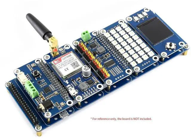 Alt view image 5 of 5 - Waveshare Stack HAT for Raspberry Pi I/O Expansion Kit Stacks 5 Hats Directly Pluggable