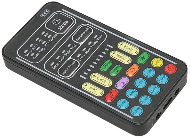 Main image of Handheld Gaming Voice Changer with 8 Sound Effects - Portable Mini Sound Card for PC Phone Laptops