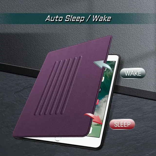 Alt view image 3 of 5 - Fintie Magnetic Stand Case for iPad Air 10.5" (3rd Generation) 2019 / iPad Pro 10.5" 2017, Multi-Angle Viewing Rugged Soft TPU Back Cover with Pencil Holder, Auto Wake/Sleep, Purple