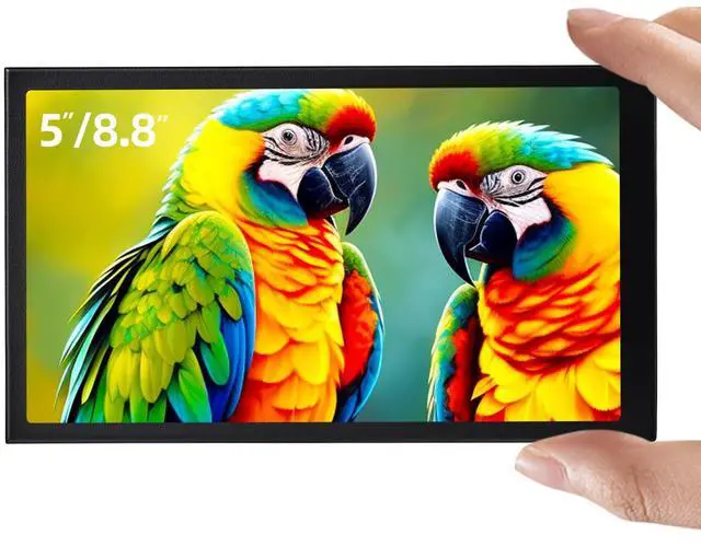 Main image of SCXryllexa 7 Inch Monitor Screen Display, IPS Small Hdmi Monitor, 1280 * 720 Mini LCD Screen Portable Display, HDMI-Compatible Module for Raspberry pi 3/3B/3B+/4/4B Orange Banana Mini P