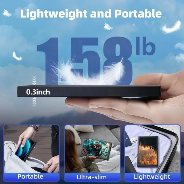 Alt view image 5 of 5 - SCXryllexa 7 Inch Monitor Screen Display, IPS Small Hdmi Monitor, 1280 * 720 Mini LCD Screen Portable Display, HDMI-Compatible Module for Raspberry pi 3/3B/3B+/4/4B Orange Banana Mini P