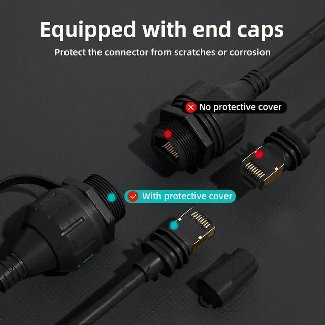 Alt view image 5 of 5 - Starlink Ethernet Adapter Gen 3/Mini, Starlink Mini Cable Extension to RJ45 Coupler Waterproof Compatible with Starlink Gen 3 Dish and Router (1 Pack)