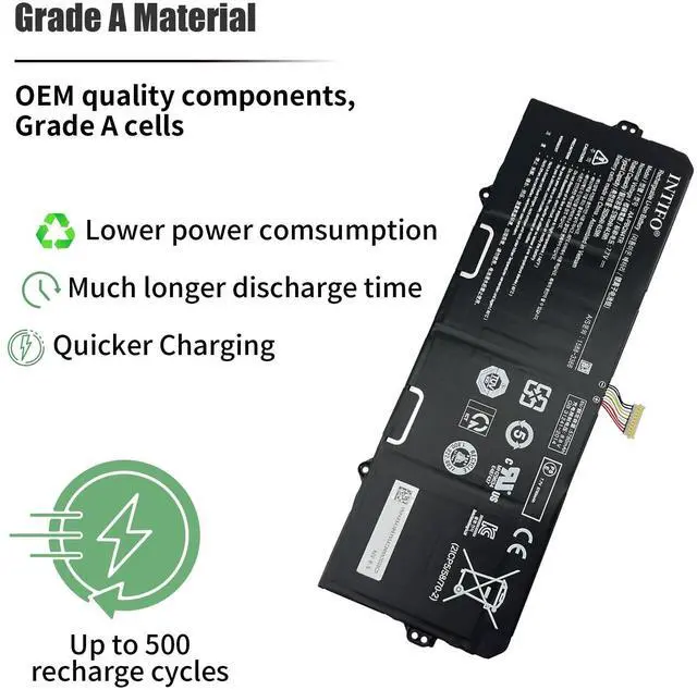 Alt view image 4 of 5 - INTIFO 45.5Whr AA-PBQN4TR Laptop Battery Compatible with Samsung Galaxy Chromebook 2 XE530QDA 13.3" Series XE530QDA-KA1US XE530QDA-KA2US XE530QDA-KB1US XE530QDA-KB2US Notebook BA43-00395A