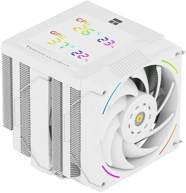 Main image of Thermalright Phantom Spirit 120 Digital Snow CPU Air Cooler,7 Heat Pipes CPU Cooler,Dual 120mm PWM Fans,Magnetic Attraction-Digital Screen Top Cover,for AM4/AM5/Intel LGA1700/1851/1150/1151/1200