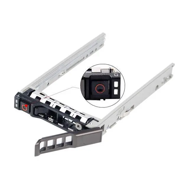 Alt view image 4 of 5 - Hard Drive Bracket 2.5" SSD Mount G176J HDD Caddy SAS SATA Hard Drive Tray Caddy Compatible with Dell PowerEdge R610 R620 R710 T710 R720 R815 R820, 4 Pack
