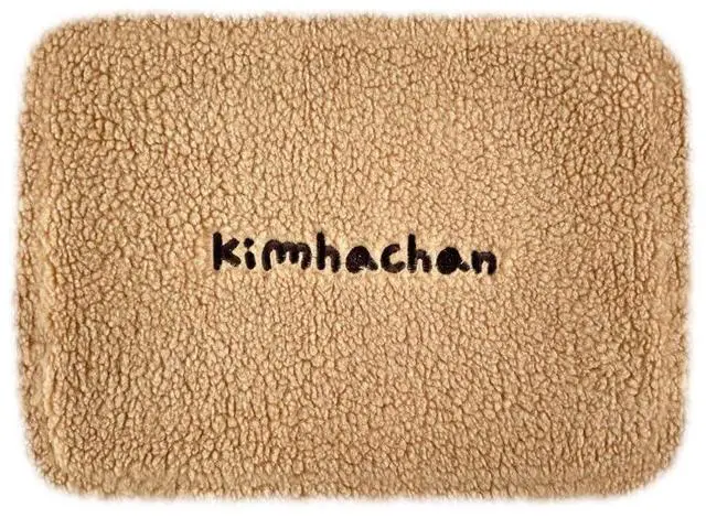 Alt view image 2 of 5 - kimhachan Pluffy HACHAN Laptop Pouch [13 inch/15 inch/17 inch] Cute Fluffy Laptop Pouch Case Sleeve for Women (Brown, 15 inch)