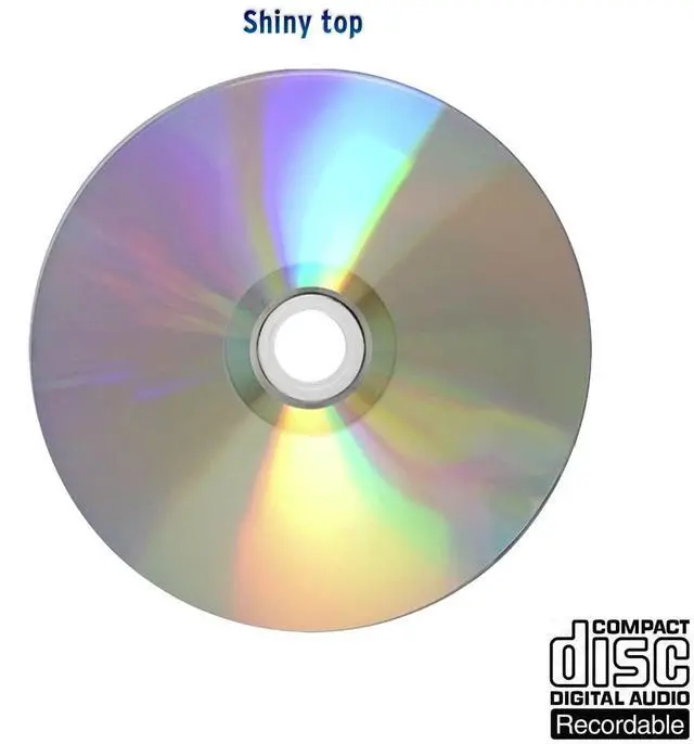 Alt view image 3 of 5 - Optical Quantum Music Digital Audio Silver Top 700MB 52x Blue AZO CD-R with Noise Free Playback for Optimal Audio Music Recording, 100 Discs