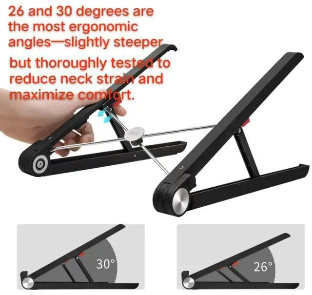 Alt view image 5 of 5 - Portable Laptop Stand for Acer Predator Helios 16 18 300 (Neo 16 18) Triton 14 500 300 Neo 16 Nitro 17 16 5 V16 V15 14-18 inch Gaming Laptop.Made of Reinforced Nylon, 304 Stainless Steel and Silicone.