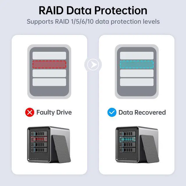 Alt view image 4 of 5 - Yxk Zero1 4-Bay Desktop NAS, Quad-Core CPU, User-Friendly Home NAS Storage, Secure File Management & Remote Access, Dual 2.5GbE, HDMI for Home Office, Network Attached Storage (Diskless)