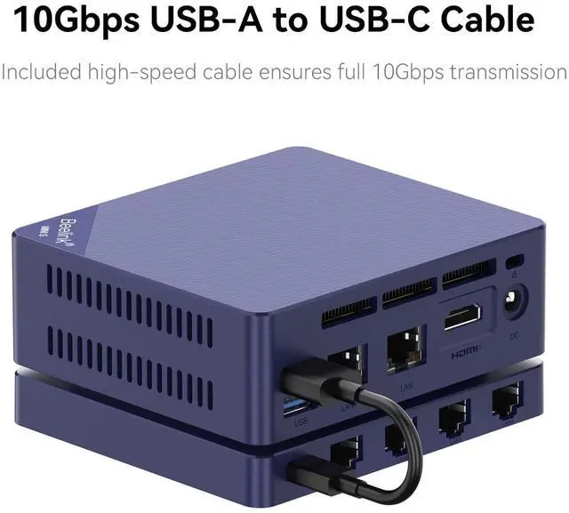 Alt view image 5 of 5 - Beelink Mate MINI S Docking Station, 4 x 2.5Gbps LAN Port, Support Beelink Mini S12 S13 Series mini pc