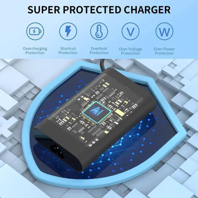 Alt view image 4 of 5 - 65W Laptop Charger Fit for Dell Latitude 5580 7280 7390 7490 E5570 E5470 E7240 E7250 E7470 Chromebook 3180 3189 3120 PA-12 06TM1C 19.5V 3.34A 7.4mm Tip AC Adapter Power Cord (65W)