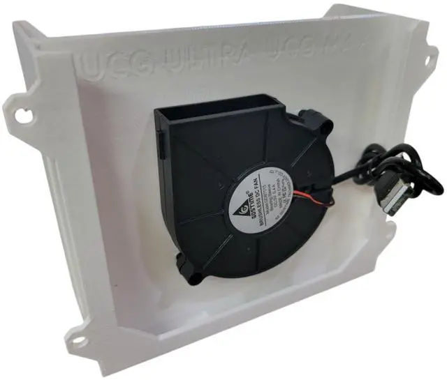 Alt view image 4 of 5 - Wall Mount with Fan for UCG-Ultra Ubiquiti Cloud Gateway Ultra (White)