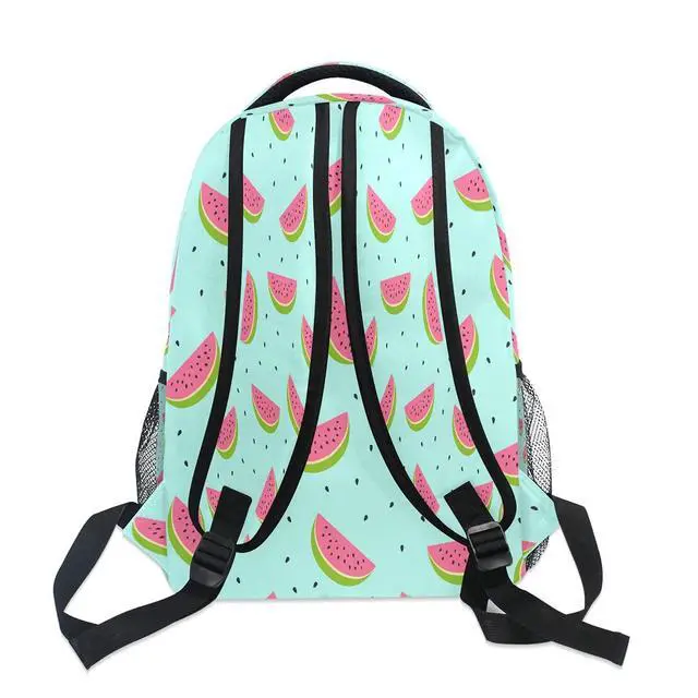 Alt view image 4 of 5 - xigua Cute Green Watermelon Backpack Bookbags Laptop Backpack for Boys Girls Teens, College Backpack Water Resistant Travel Bookbag