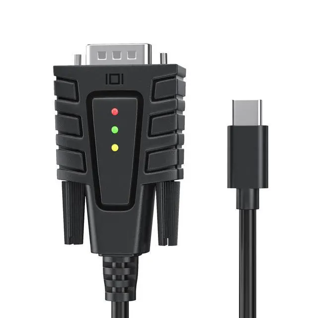 Alt view image 2 of 5 - DriverGenius SerialEdgeX Series | USB-C to RS232 (DB9) Adapter with 3 LED Indicators (TX, RX, PWR), Compatible with Windows 11 and macOS 15 USB232A-B-C, 6-Pack