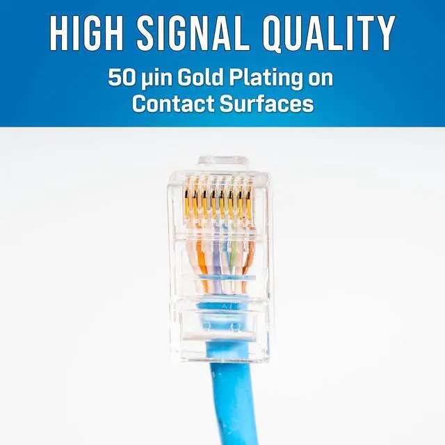 Alt view image 2 of 5 - Jonard Tools RJ45-6100 CAT6A RJ45 Pass-Through Connectors for Network Cables (Pack of 100)