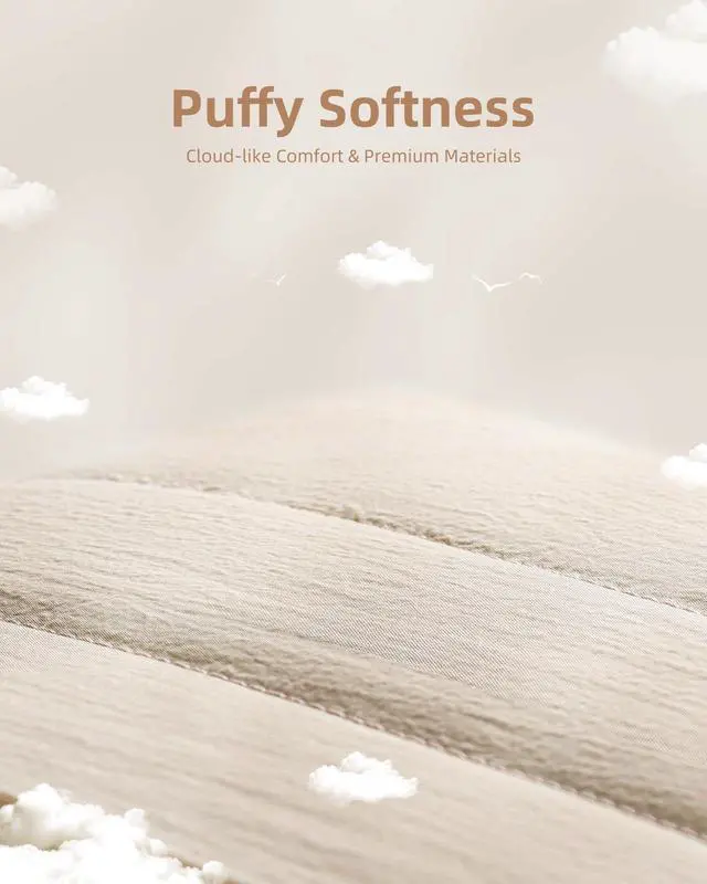 Alt view image 2 of 5 - Innostyle 13.3 inch Laptop Case, 14 inch Puffy Laptop Sleeve Compatible with MacBook Air, HP Dell ASUS Lenovo, Polyester Horizontal Bag, Sand