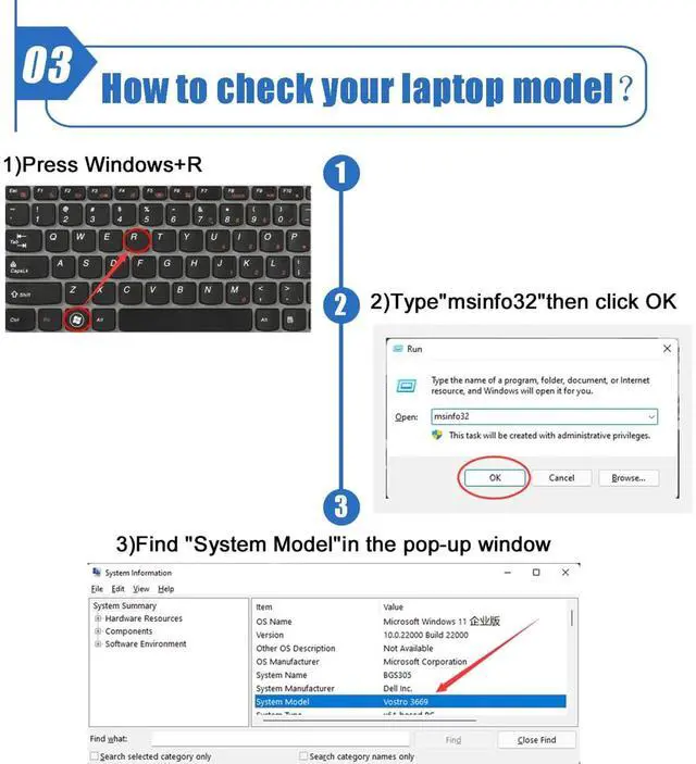 Alt view image 4 of 5 - 57Wh 66DWX Laptop Battery Replace for Dell Latitude 7340 7350 7440 7450 7640 7650 Series WW8N8 086D0Y 86D0Y 00HYH8 0HYH8 11.4V 4878mAh