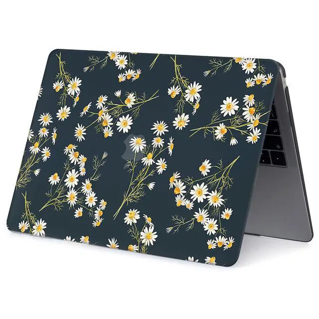Alt view image 4 of 5 - Hard Cover Compatible with MacBook Air 11 Inch Case Model A1370 A1465 2012 2013 2014 2015 2016 2017 2018 Release, Air 11.6 Inch Plastic Hard Cover with Soft Keyboard Cover Skin, Daisy Flower
